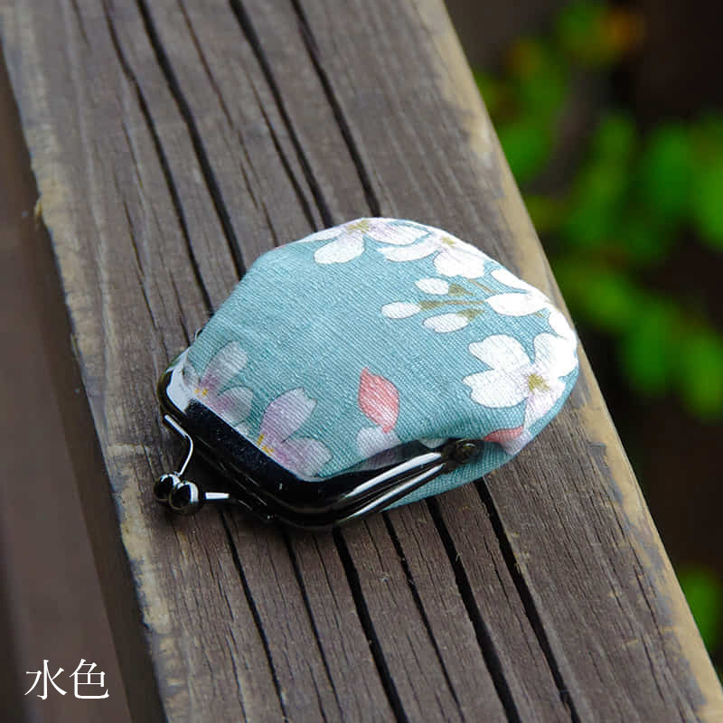 お賽銭用がま口財布/ 桜空(水色/薄紫/ピンク)