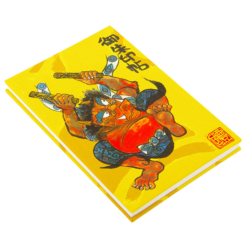 《ネコポス送料無料》【大判サイズ】墨絵御朱印帳(納経帳)【風神雷神】
