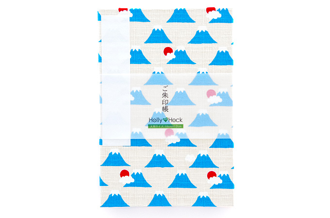 【大判サイズ】御朱印帳(納経帳)　富士山(キナリ)【メール便送料無料】