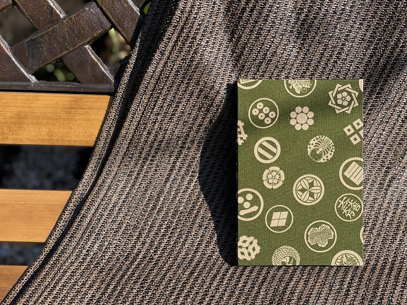 《ネコポス送料無料》【大判サイズ】御朱印帳(納経帳)　武将家紋