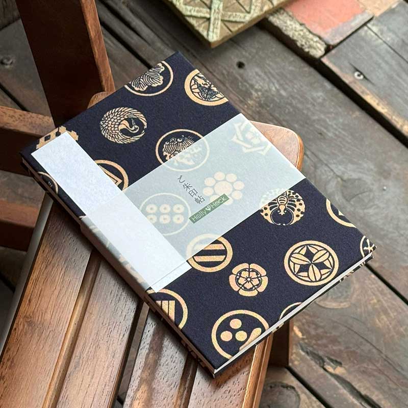 《ネコポス送料無料》【大判サイズ】御朱印帳(納経帳)　武将家紋