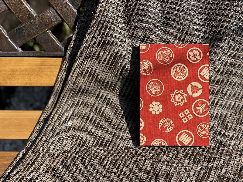 《ネコポス送料無料》【大判サイズ】御朱印帳(納経帳)　武将家紋