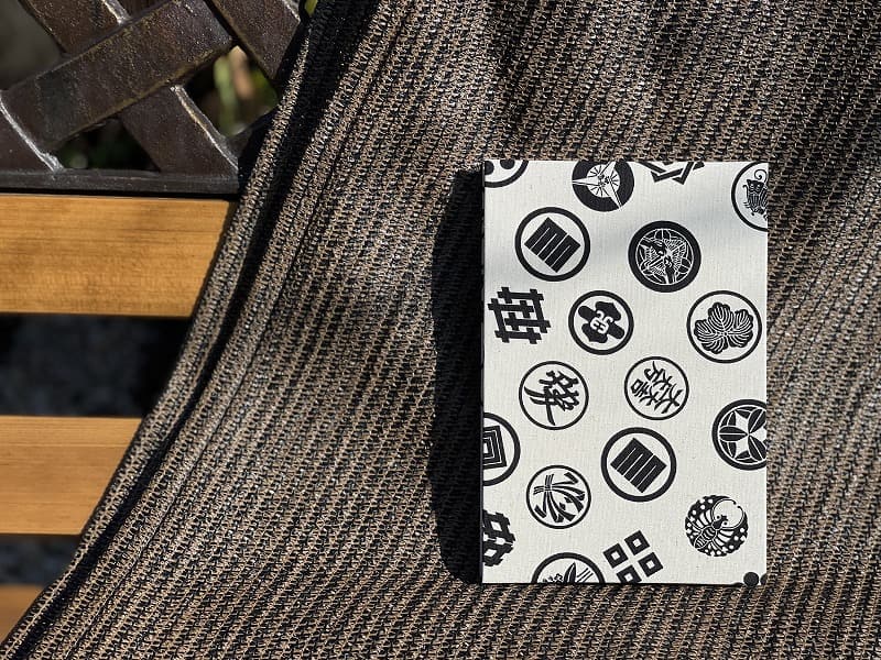 《ネコポス送料無料》【大判サイズ】御朱印帳(納経帳)　武将家紋