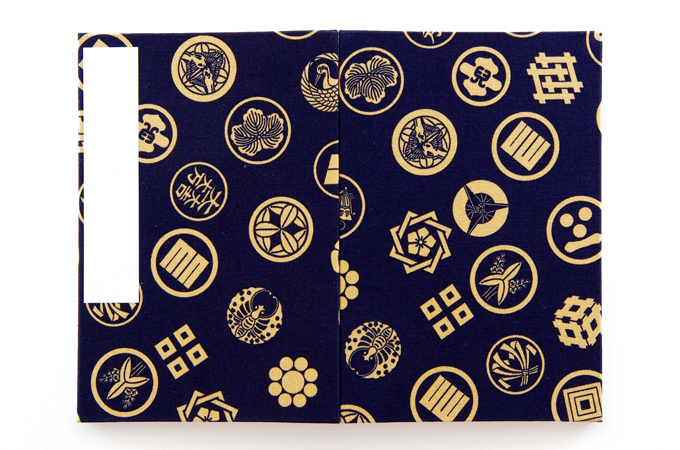 《ネコポス送料無料》【大判サイズ】御朱印帳(納経帳)　武将家紋