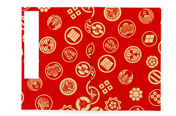 《ネコポス送料無料》【大判サイズ】御朱印帳(納経帳)　武将家紋