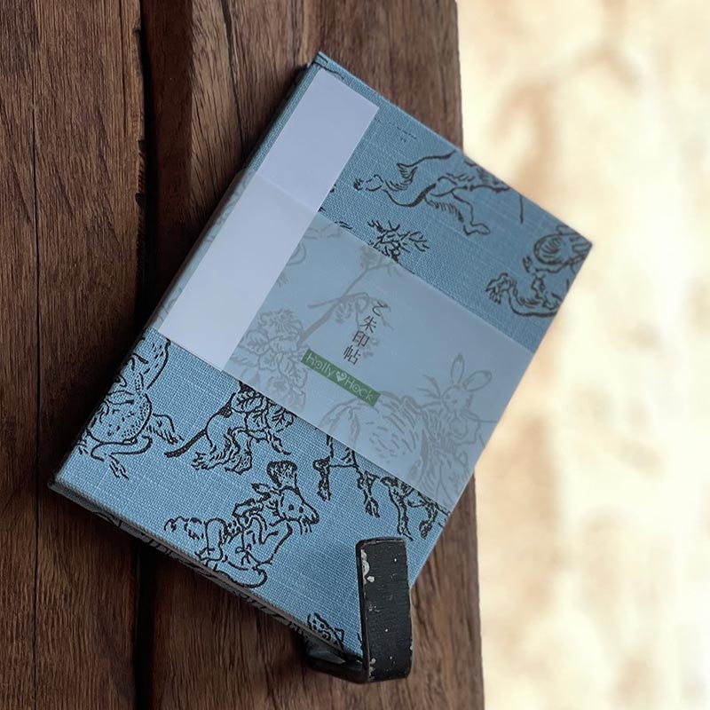 《ネコポス送料無料》御朱印帳(納経帳) 小柄/鳥獣戯画 蛇腹タイプ