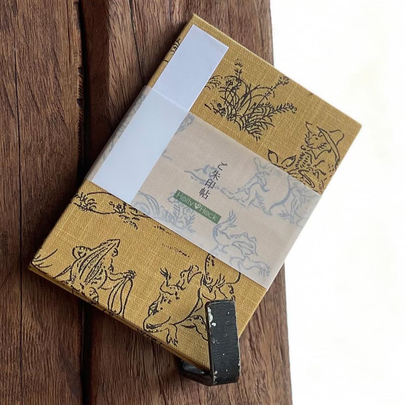 《ネコポス送料無料》御朱印帳(納経帳) 小柄/鳥獣戯画 蛇腹タイプ