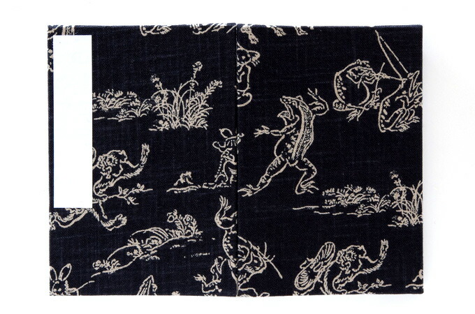 《ネコポス送料無料》御朱印帳(納経帳) 小柄/鳥獣戯画 蛇腹タイプ