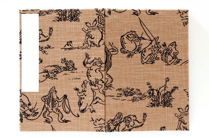 《ネコポス送料無料》御朱印帳(納経帳) 小柄/鳥獣戯画 蛇腹タイプ