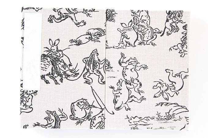 《ネコポス送料無料》御朱印帳(納経帳) 小柄/鳥獣戯画 蛇腹タイプ