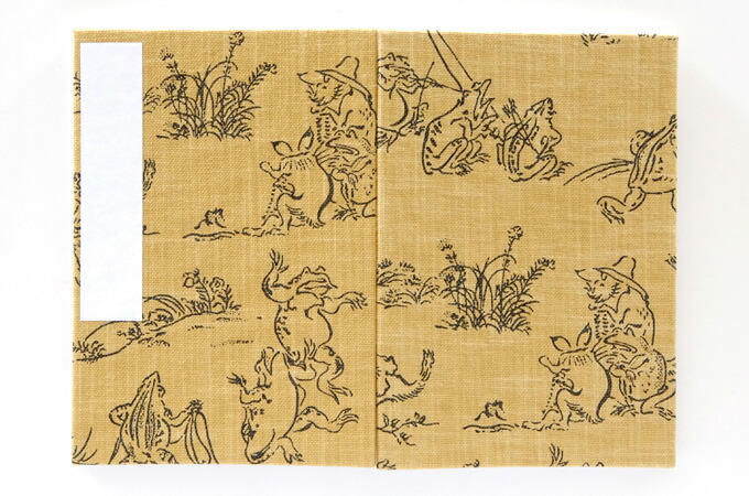 《ネコポス送料無料》御朱印帳(納経帳) 小柄/鳥獣戯画 蛇腹タイプ