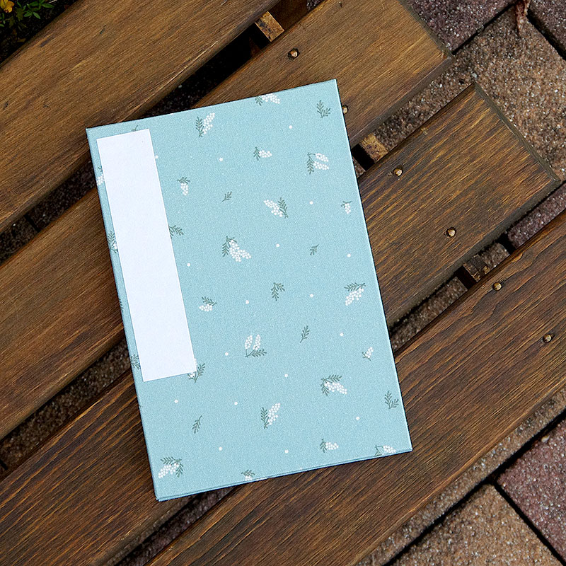 《ネコポス送料無料》 大判 御朱印帳(納経帳) ミニミモザ 蛇腹タイプ