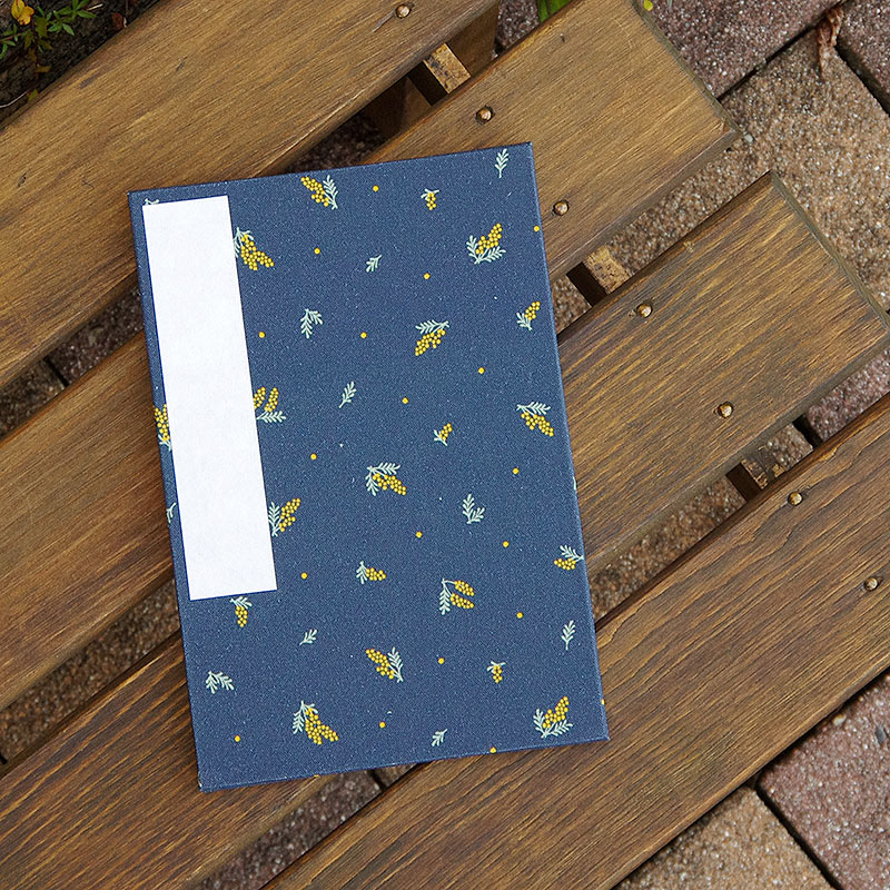 《ネコポス送料無料》 大判 御朱印帳(納経帳) ミニミモザ 蛇腹タイプ