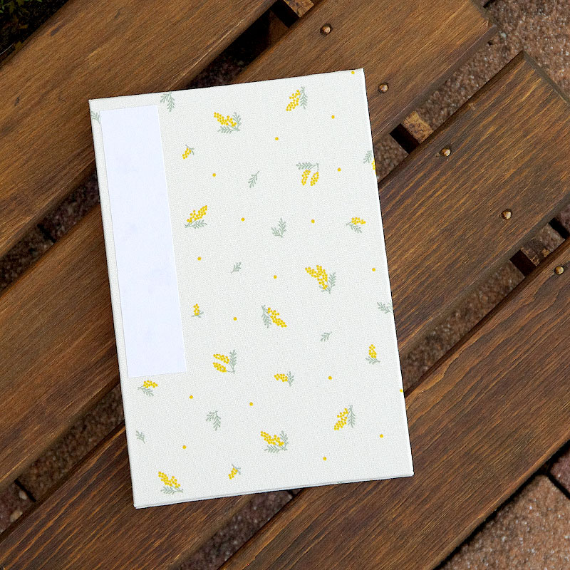 《ネコポス送料無料》 大判 御朱印帳(納経帳) ミニミモザ 蛇腹タイプ