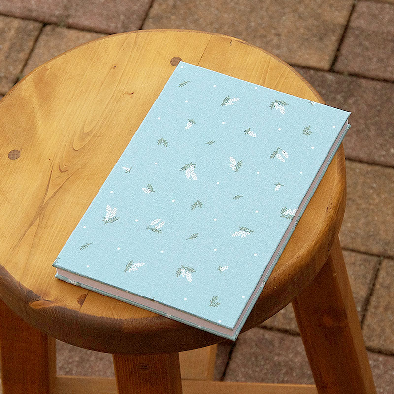 《ネコポス送料無料》 大判 御朱印帳(納経帳) ミニミモザ 蛇腹タイプ