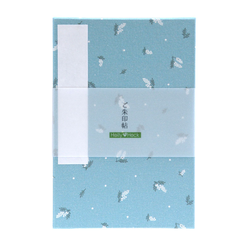 《ネコポス送料無料》 大判 御朱印帳(納経帳) ミニミモザ 蛇腹タイプ