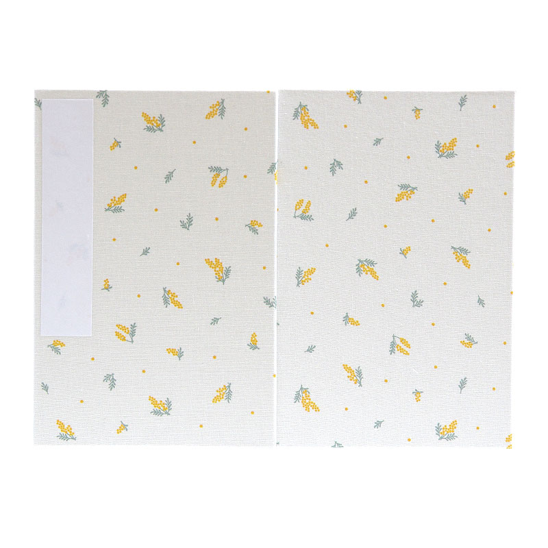 《ネコポス送料無料》 大判 御朱印帳(納経帳) ミニミモザ 蛇腹タイプ