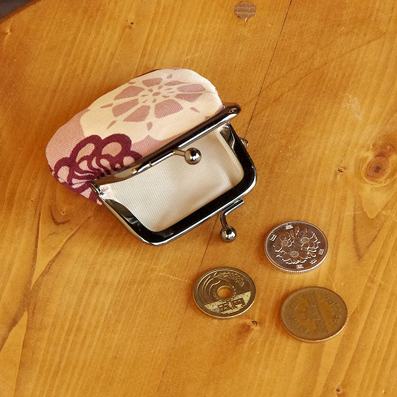 お賽銭用がま口/ 北欧調フラワーレース