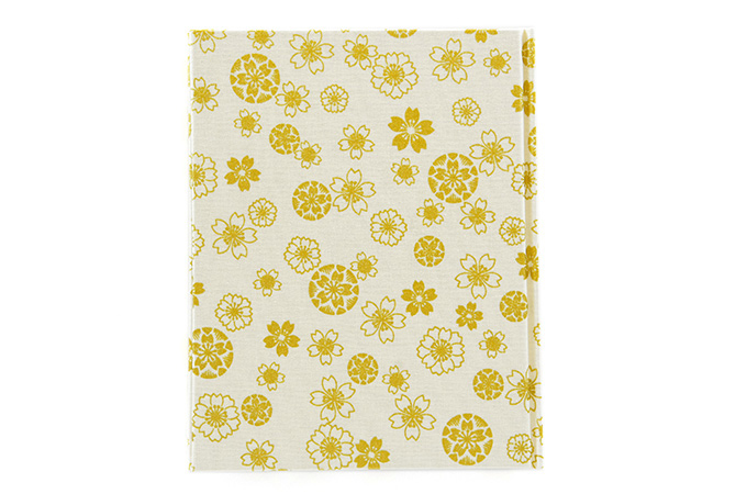 《ネコポス送料無料》【書置き御朱印専用】御朱印ホルダー/こがね和桜(紫/白)