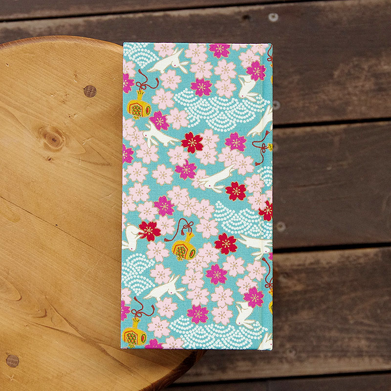 《ネコポス送料無料》 おみくじ帖/おみくじ帳 出雲うさぎ(キナリ/水色/赤)