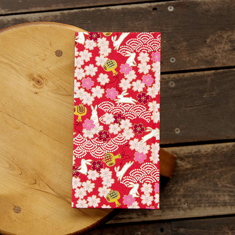 《ネコポス送料無料》 おみくじ帖/おみくじ帳 出雲うさぎ(キナリ/水色/赤)