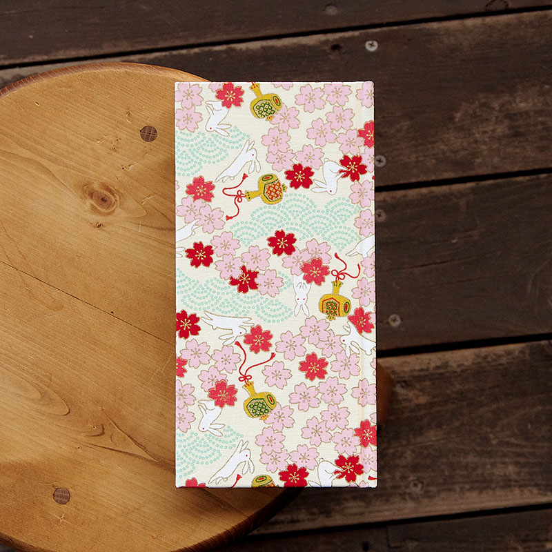 《ネコポス送料無料》 おみくじ帖/おみくじ帳 出雲うさぎ(キナリ/水色/赤)