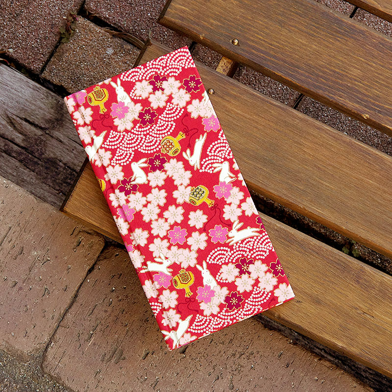 《ネコポス送料無料》 おみくじ帖/おみくじ帳 出雲うさぎ(キナリ/水色/赤)