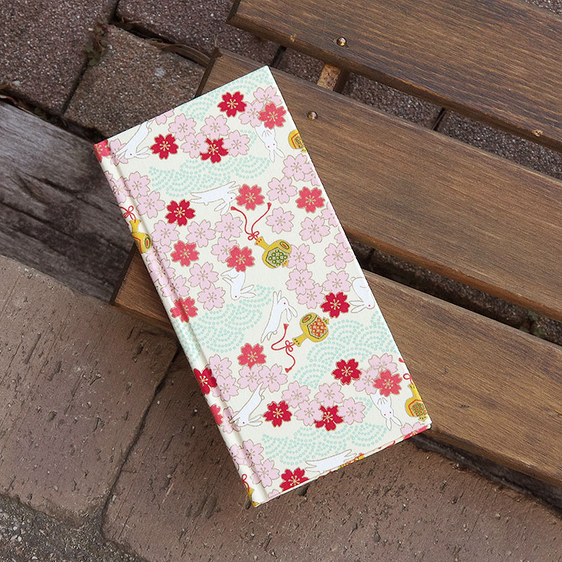 《ネコポス送料無料》 おみくじ帖/おみくじ帳 出雲うさぎ(キナリ/水色/赤)