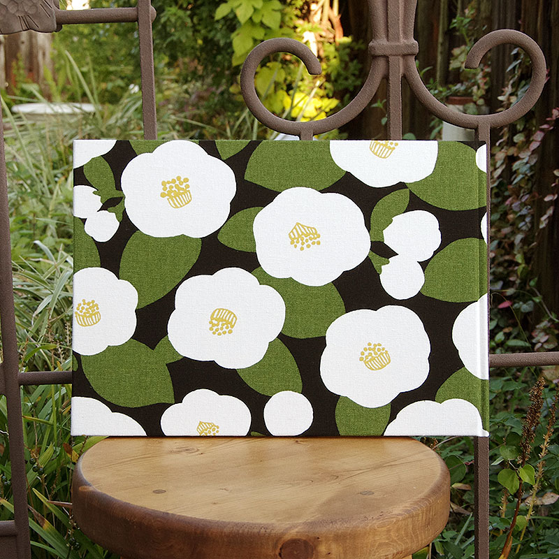 《ネコポス送料無料》 書き置き御朱印専用/見開きサイズ御朱印ホルダー/大柄つばき