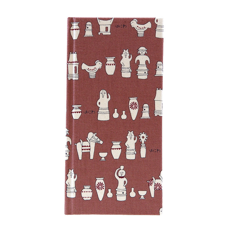 《ネコポス送料無料》 おみくじ帖/おみくじ帳 はにわ(ブラウン/ブルー) 手帳 縁起 アルバム ノート 手帳 集め 収集 かわいい 貼る