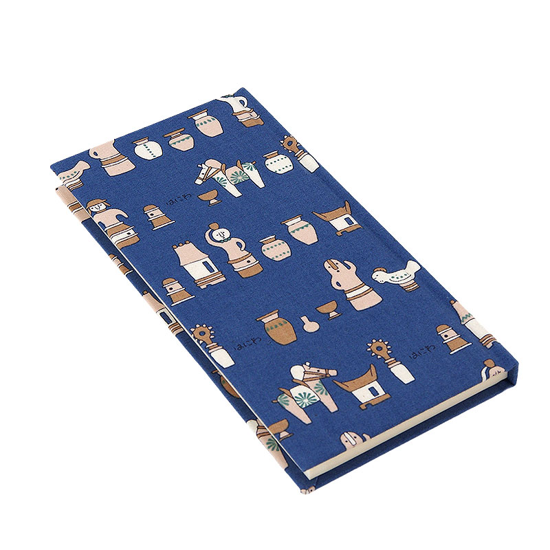 《ネコポス送料無料》 おみくじ帖/おみくじ帳 はにわ(ブラウン/ブルー) 手帳 縁起 アルバム ノート 手帳 集め 収集 かわいい 貼る