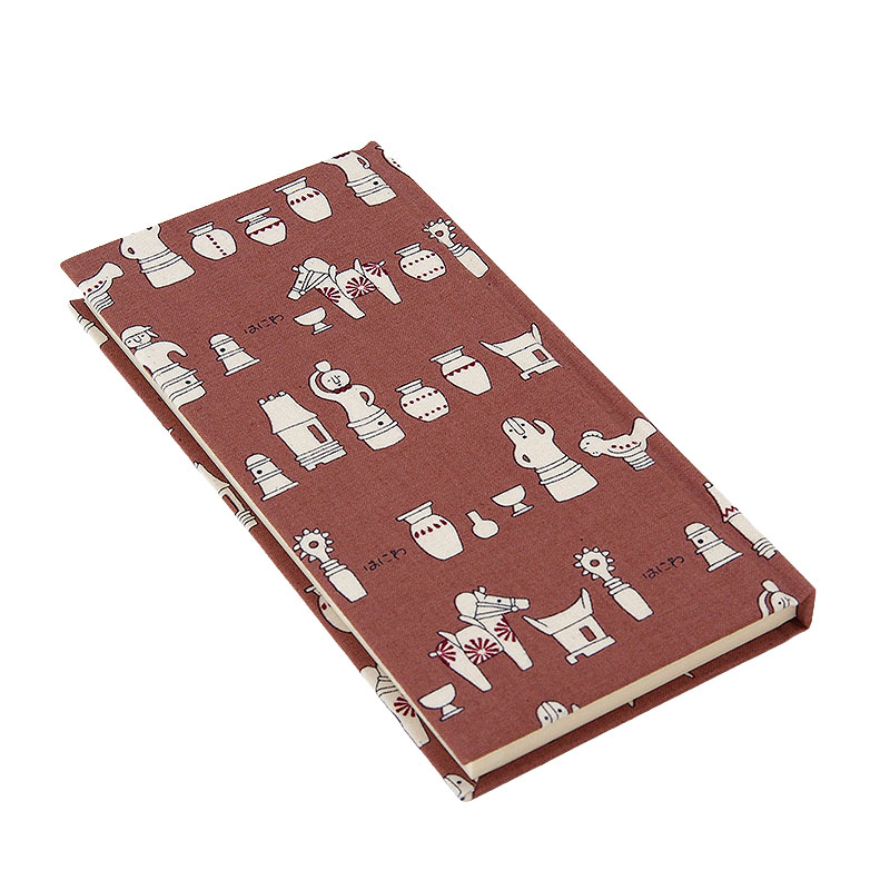 《ネコポス送料無料》 おみくじ帖/おみくじ帳 はにわ(ブラウン/ブルー) 手帳 縁起 アルバム ノート 手帳 集め 収集 かわいい 貼る