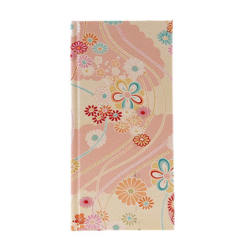 《ネコポス送料無料》 おみくじ帖/おみくじ帳 楊貴牡丹(赤/ピンク) 手帳 縁起 アルバム ノート 手帳 集め 収集 かわいい 貼る