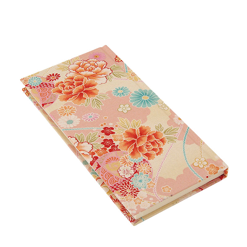 《ネコポス送料無料》 おみくじ帖/おみくじ帳 楊貴牡丹(赤/ピンク) 手帳 縁起 アルバム ノート 手帳 集め 収集 かわいい 貼る