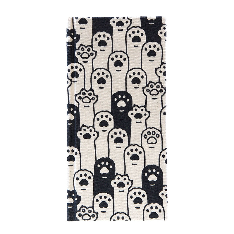 《ネコポス送料無料》 おみくじ帖/おみくじ帳 猫の手(カラー/モノクロ) 手帳 縁起 アルバム ノート 手帳 集め 収集 かわいい 貼る