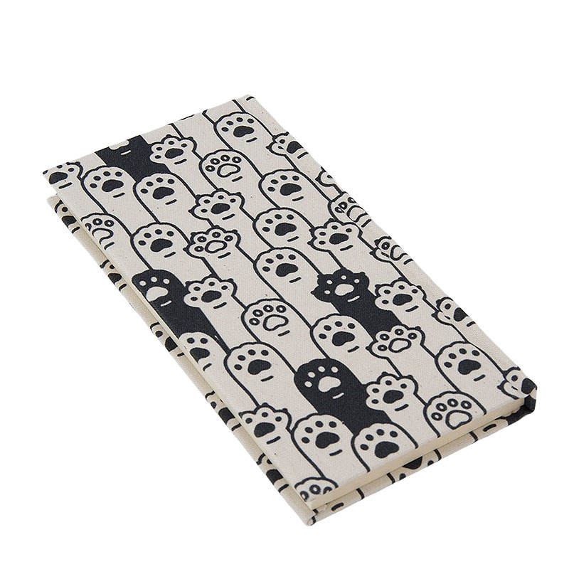 《ネコポス送料無料》 おみくじ帖/おみくじ帳 猫の手(カラー/モノクロ) 手帳 縁起 アルバム ノート 手帳 集め 収集 かわいい 貼る