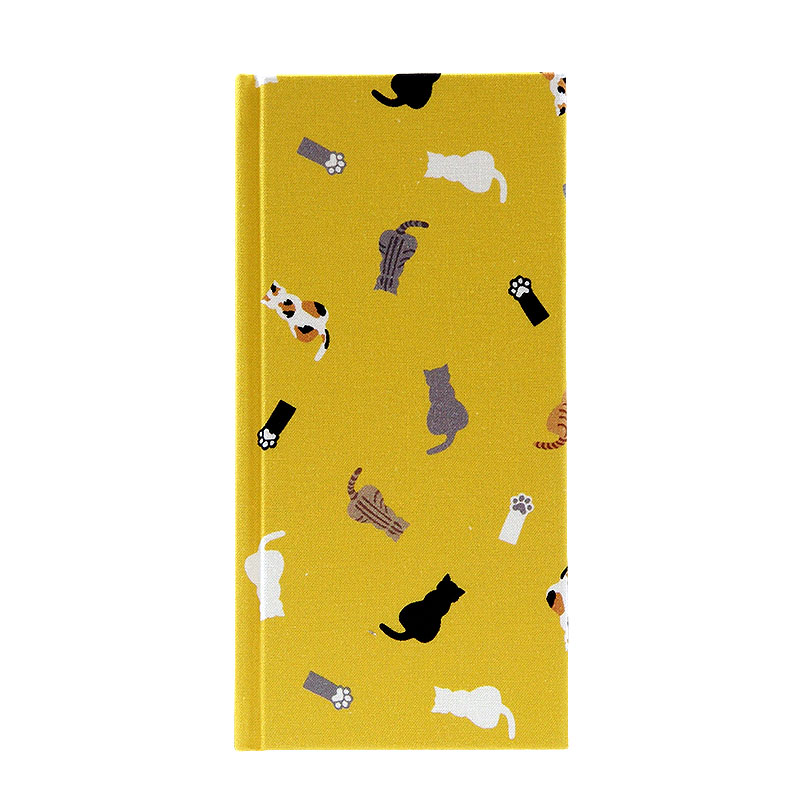 《ネコポス送料無料》 おみくじ帖/おみくじ帳 ネコ日和(カラシ/紫/緑) 手帳 縁起 アルバム ノート 手帳 集め 収集 かわいい 貼る