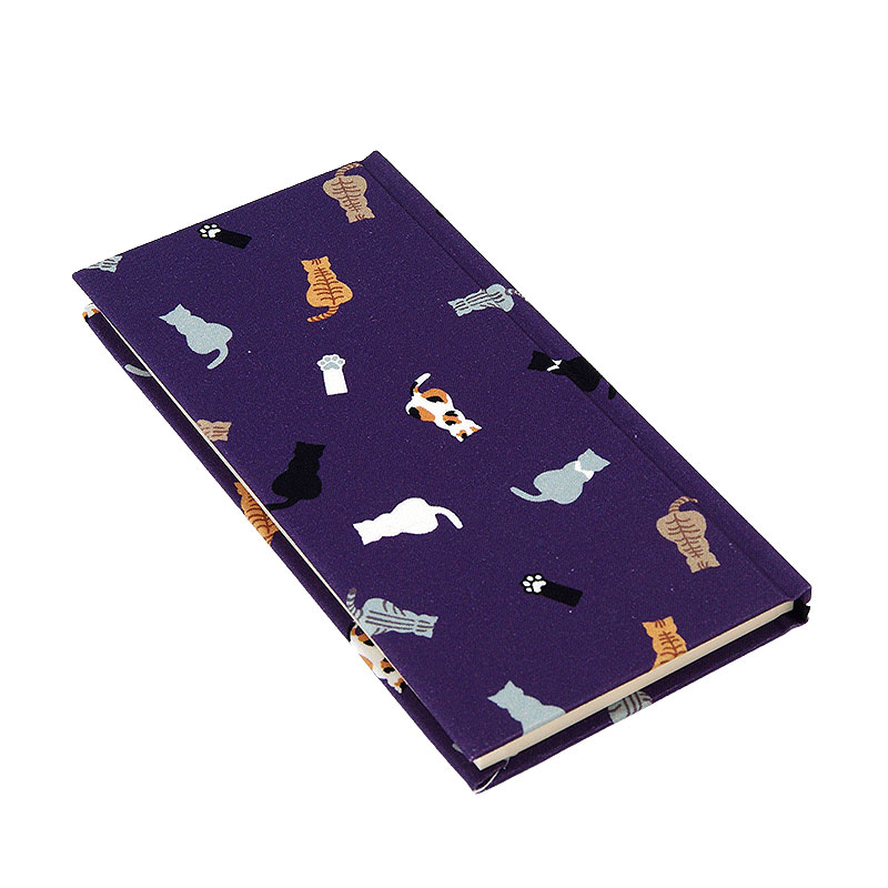 《ネコポス送料無料》 おみくじ帖/おみくじ帳 ネコ日和(カラシ/紫/緑) 手帳 縁起 アルバム ノート 手帳 集め 収集 かわいい 貼る