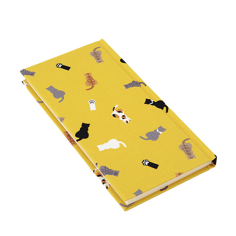 《ネコポス送料無料》 おみくじ帖/おみくじ帳 ネコ日和(カラシ/紫/緑) 手帳 縁起 アルバム ノート 手帳 集め 収集 かわいい 貼る