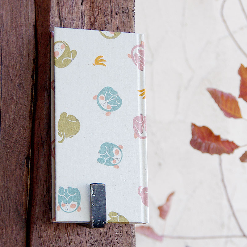 《ネコポス送料無料》 おみくじ帳/おみくじ帖　見ざる言わざる聞かざる 手帳 縁起 アルバム ノート 手帳 集め 収集 かっこいい 貼る