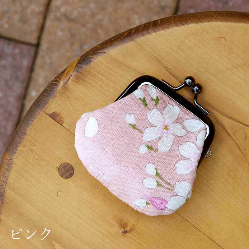 お賽銭用がま口財布/ 桜空(水色/薄紫/ピンク)