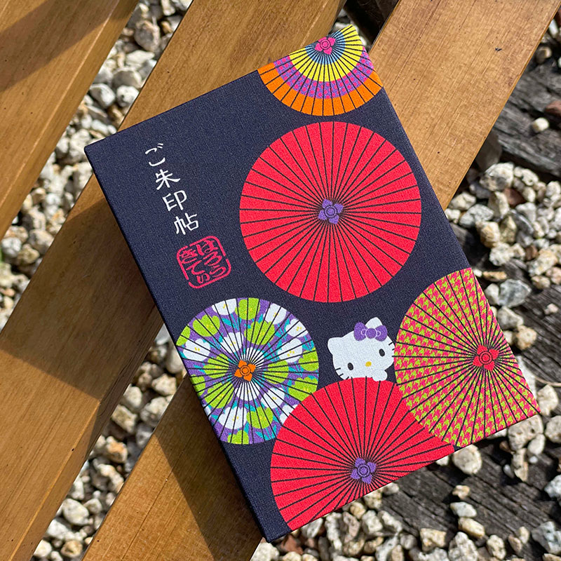 《メール便送料無料》ハローキティ御朱印帳【番傘】