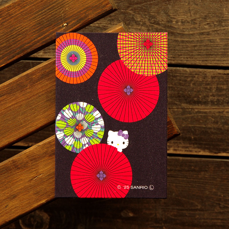 《ネコポス送料無料》 【大判】ハローキティ御朱印帳(番傘)