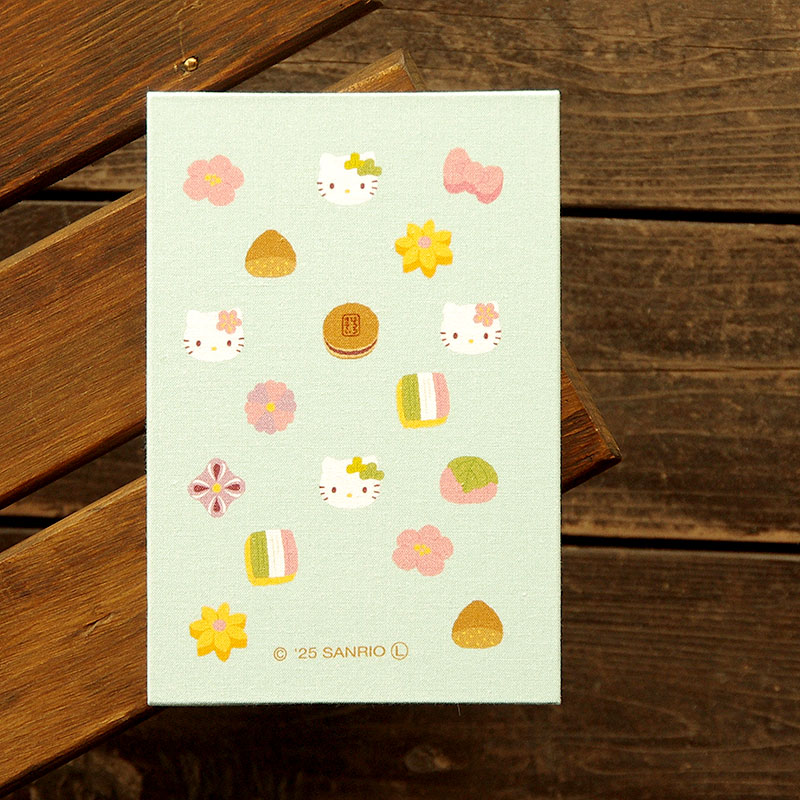 《ネコポス送料無料》 【大判】ハローキティ御朱印帳(和菓子)