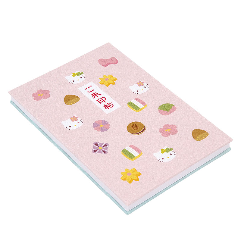 《ネコポス送料無料》 【大判】ハローキティ御朱印帳(和菓子)