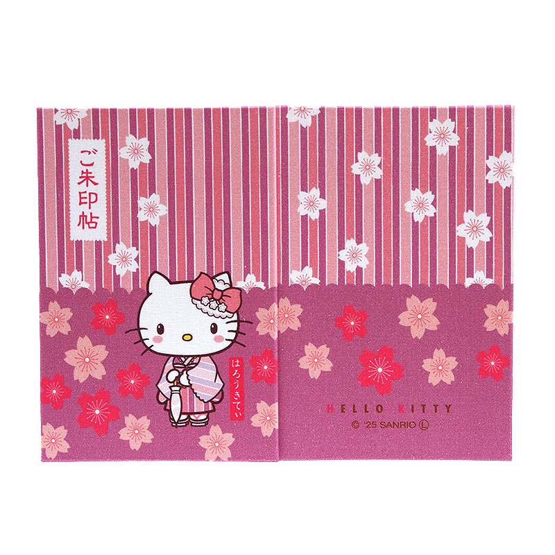 《ネコポス送料無料》 【大判】ハローキティ御朱印帳(和桜)