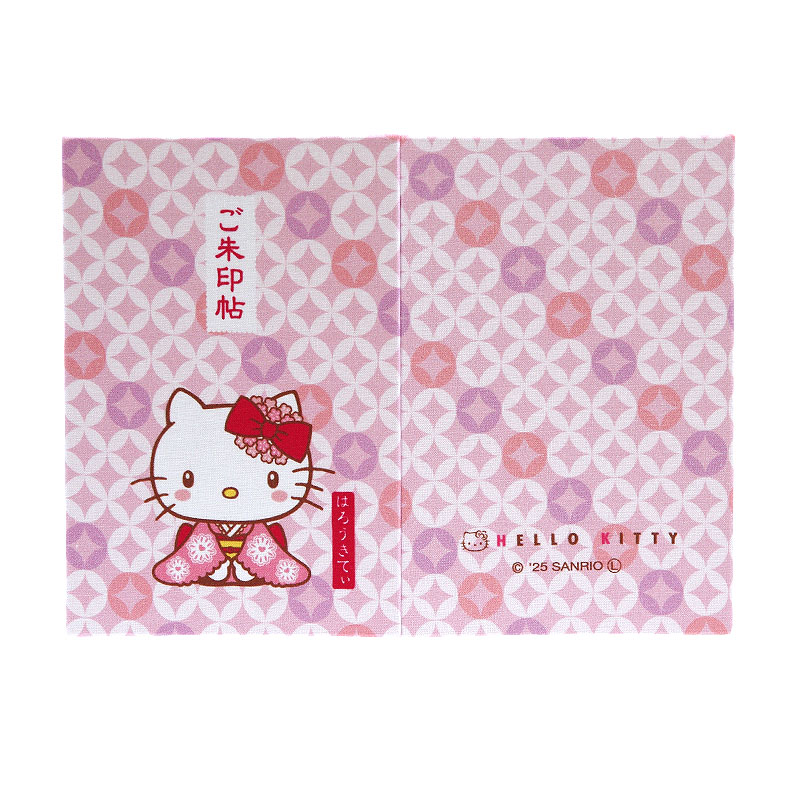 《ネコポス送料無料》 【大判】ハローキティ御朱印帳(七宝)