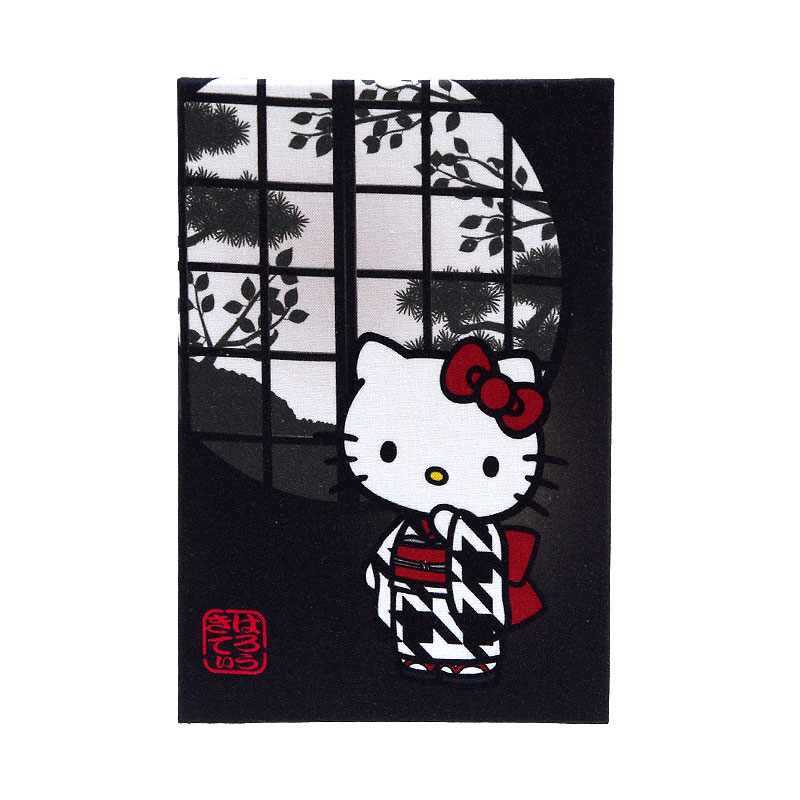 《ネコポス送料無料》 【大判】ハローキティ御朱印帳(丸窓)