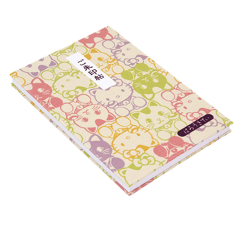 《ネコポス送料無料》 【大判】ハローキティ御朱印帳(まねき猫)