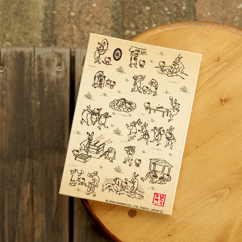 《ネコポス送料無料》 ハローキティ御朱印帳(鳥獣戯画)